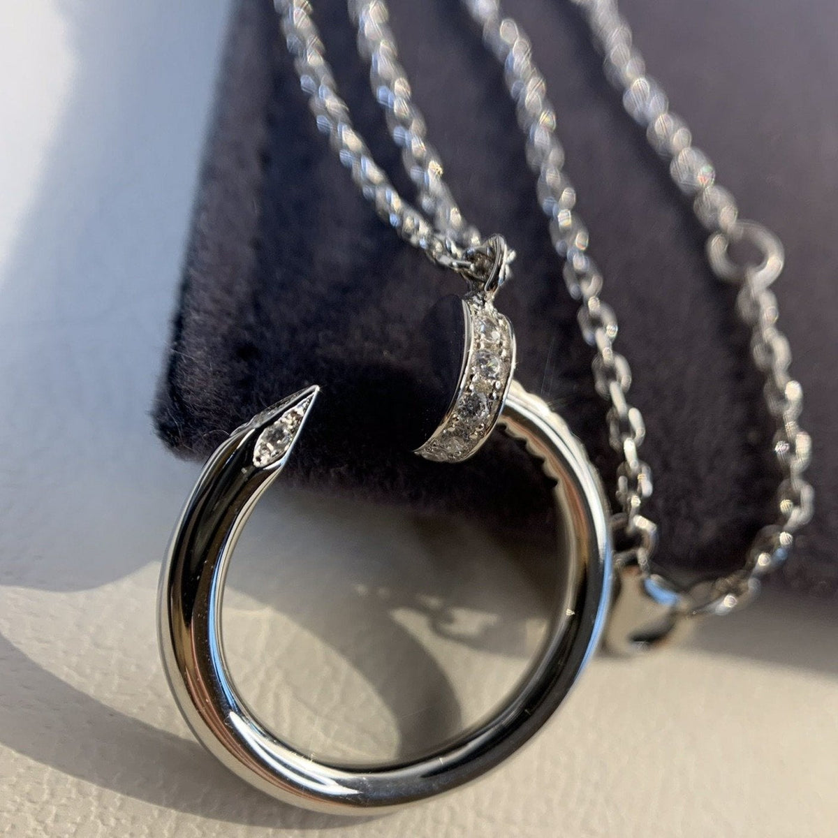 [Super CiCi ]JUSTE NECKLACE SILVER