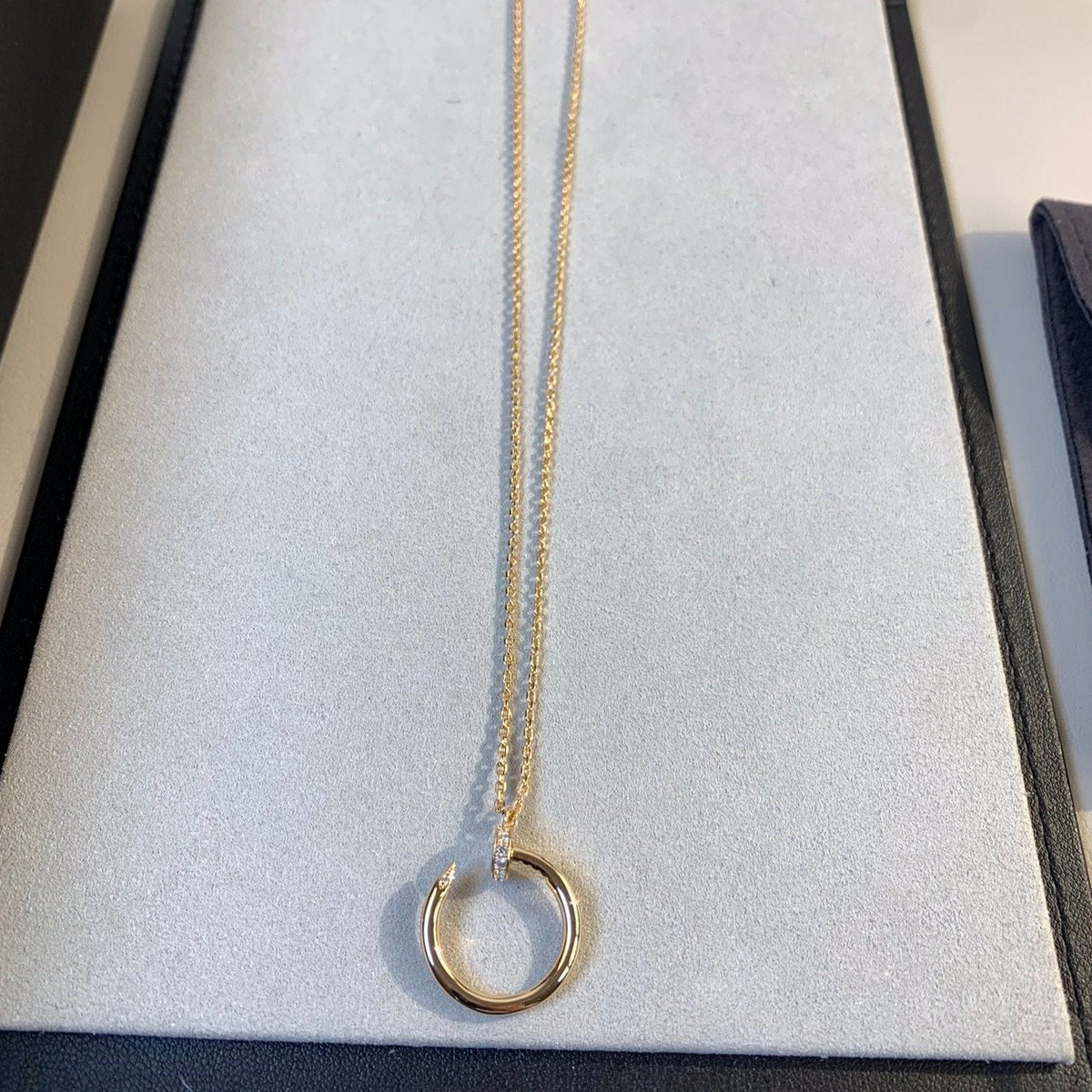 [Super CiCi ]JUSTE NECKLACE PINK GOLD