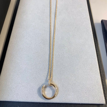 [Super CiCi ]JUSTE NECKLACE PINK GOLD