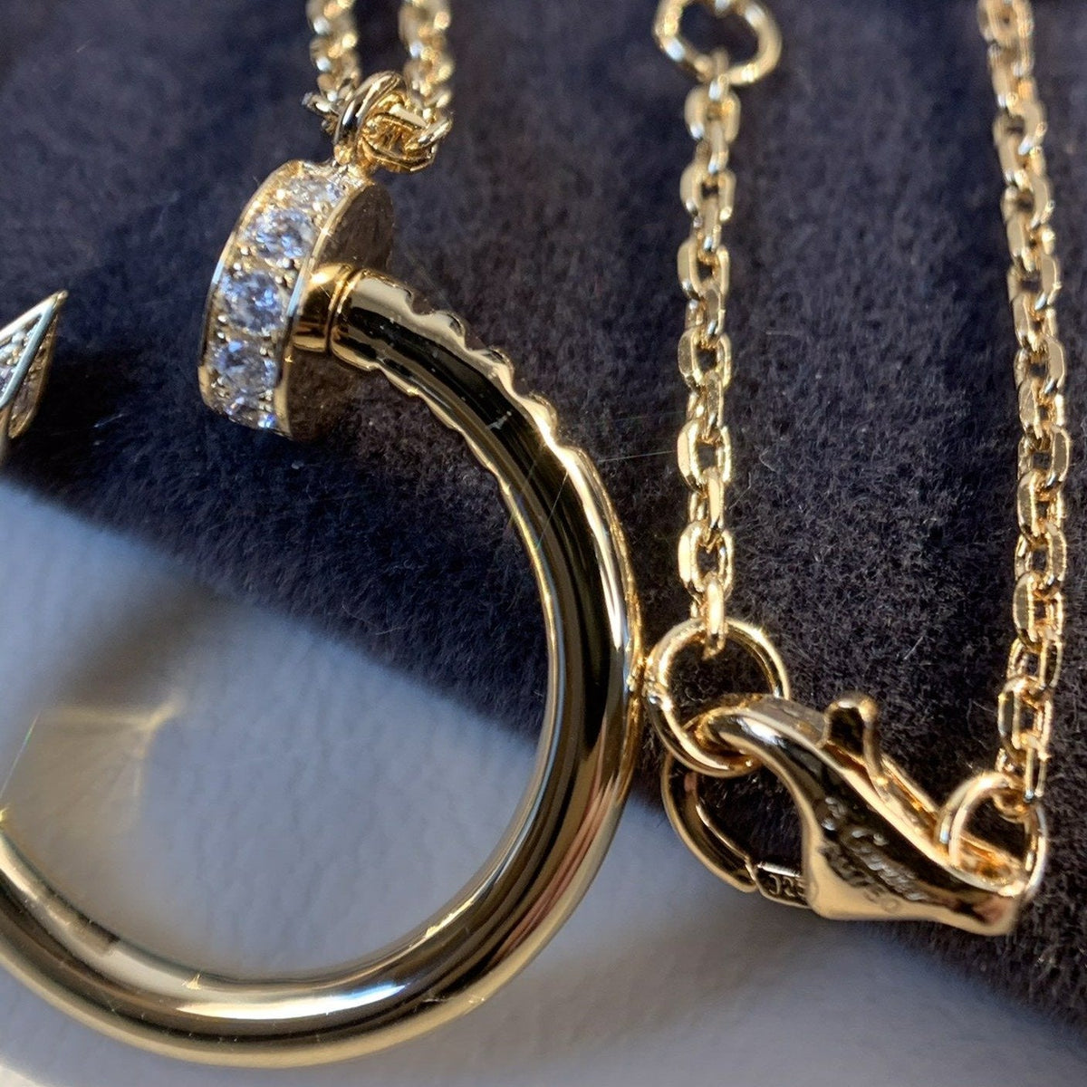 [Super CiCi ]JUSTE NECKLACE PINK GOLD