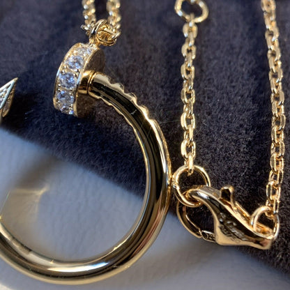 [Super CiCi ]JUSTE NECKLACE PINK GOLD