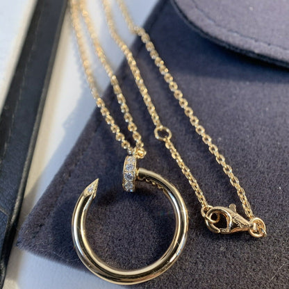 [Super CiCi ]JUSTE NECKLACE PINK GOLD