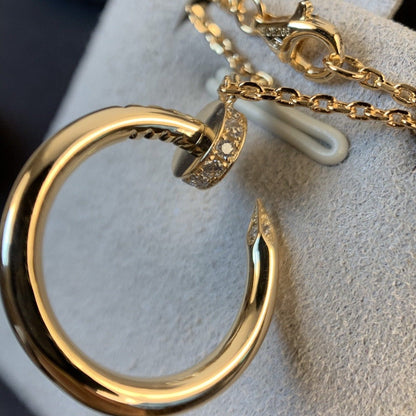 [Super CiCi ]JUSTE NECKLACE PINK GOLD