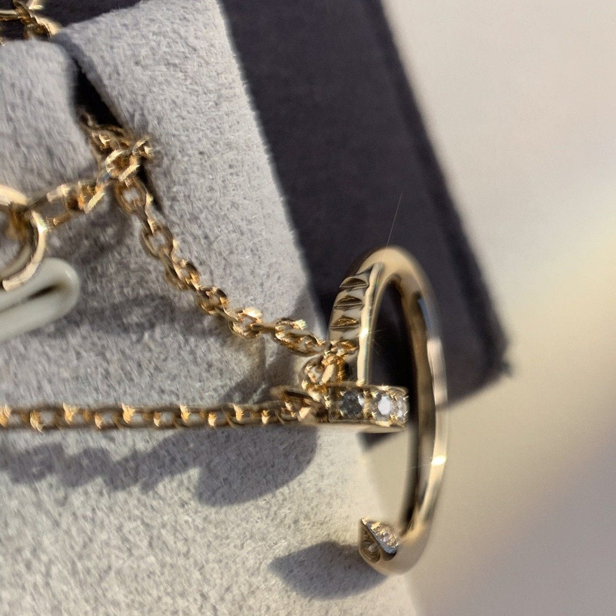 [Super CiCi ]JUSTE NECKLACE PINK GOLD