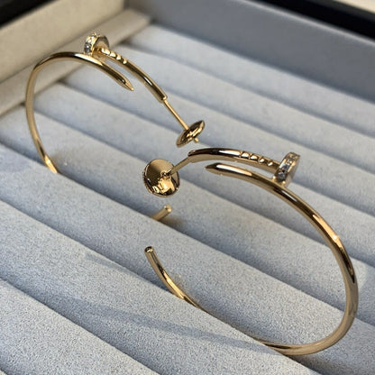 [Super CiCi ]JUSTE EARRINGS GOLD DIAMONDS 1.8MM