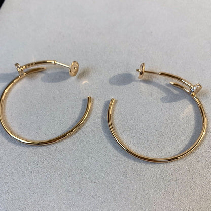 [Super CiCi ]JUSTE EARRINGS GOLD DIAMONDS 1.8MM