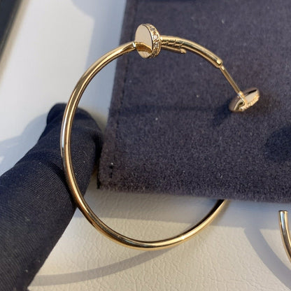 [Super CiCi ]JUSTE EARRINGS GOLD DIAMONDS 1.8MM