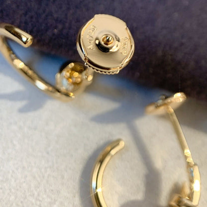 [Super CiCi ]JUSTE EARRINGS PINK GOLD