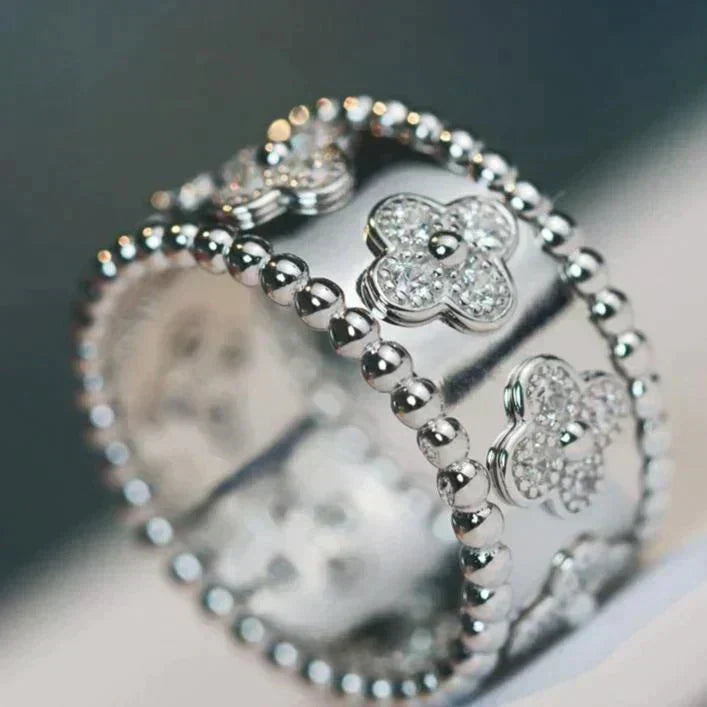 [Super CiCi ]CLOVER KALEIDOSCOPE RING 10MM