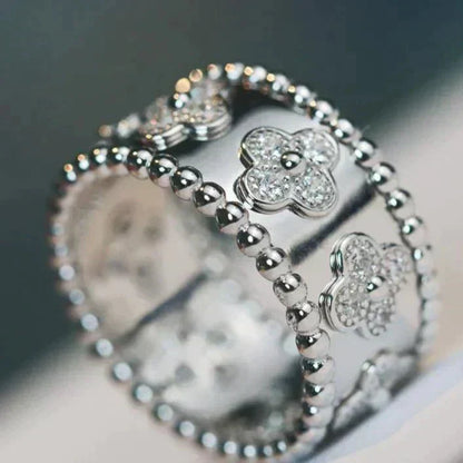 [Super CiCi ]CLOVER KALEIDOSCOPE RING 10MM