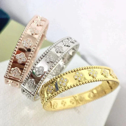 [Super CiCi ]CLOVER BRACELET 8MM DIAMONDS