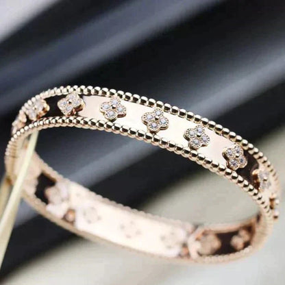 [Super CiCi ]CLOVER BRACELET 8MM DIAMONDS