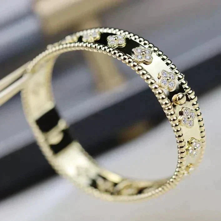 [Super CiCi ]CLOVER BRACELET 8MM DIAMONDS