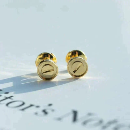 [Super CiCi ]LOVE EARRINGS GOLD 10MM