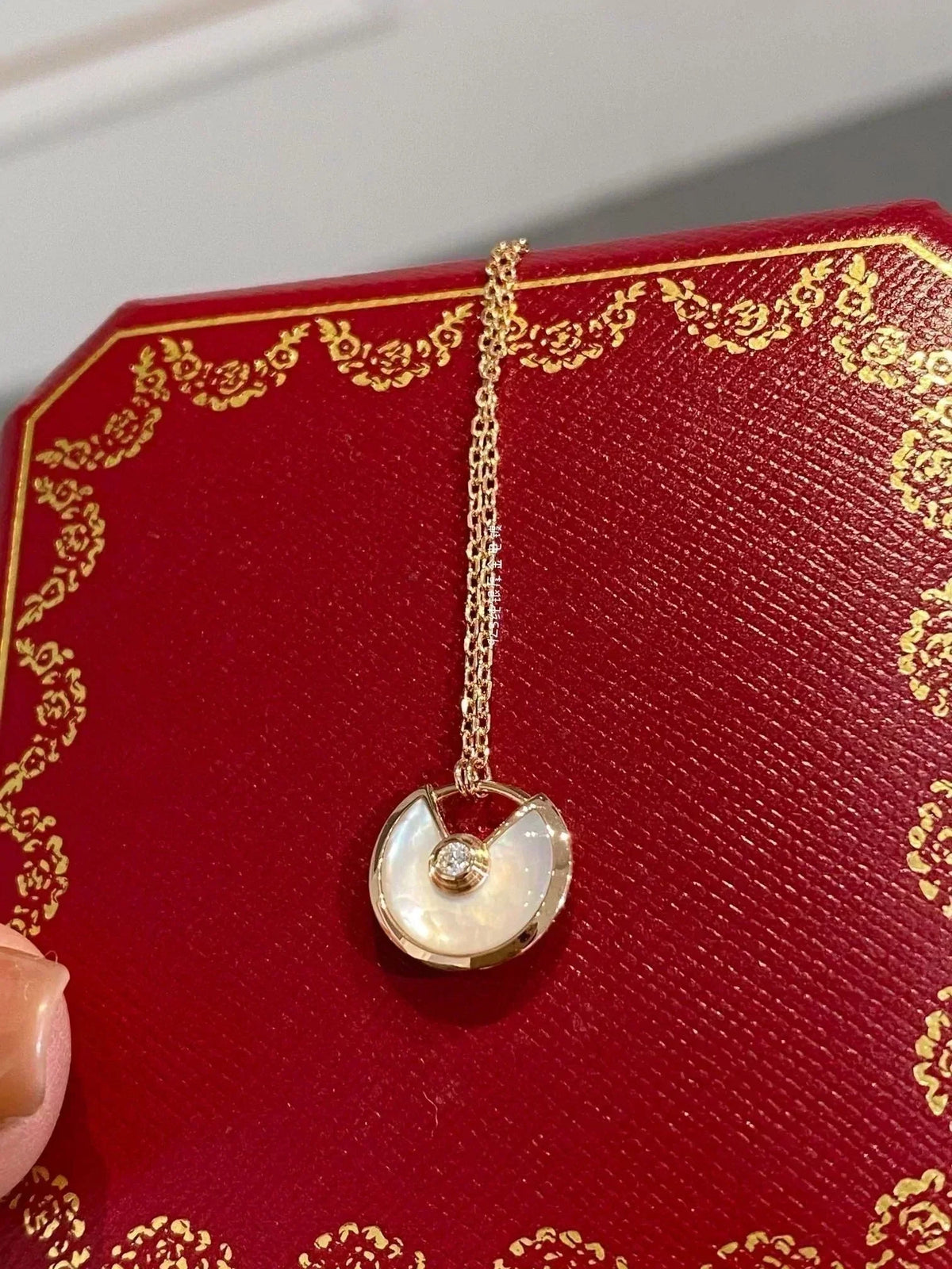[Super CiCi ]AMULETTE ROSE GOLD MOP NECKLACE