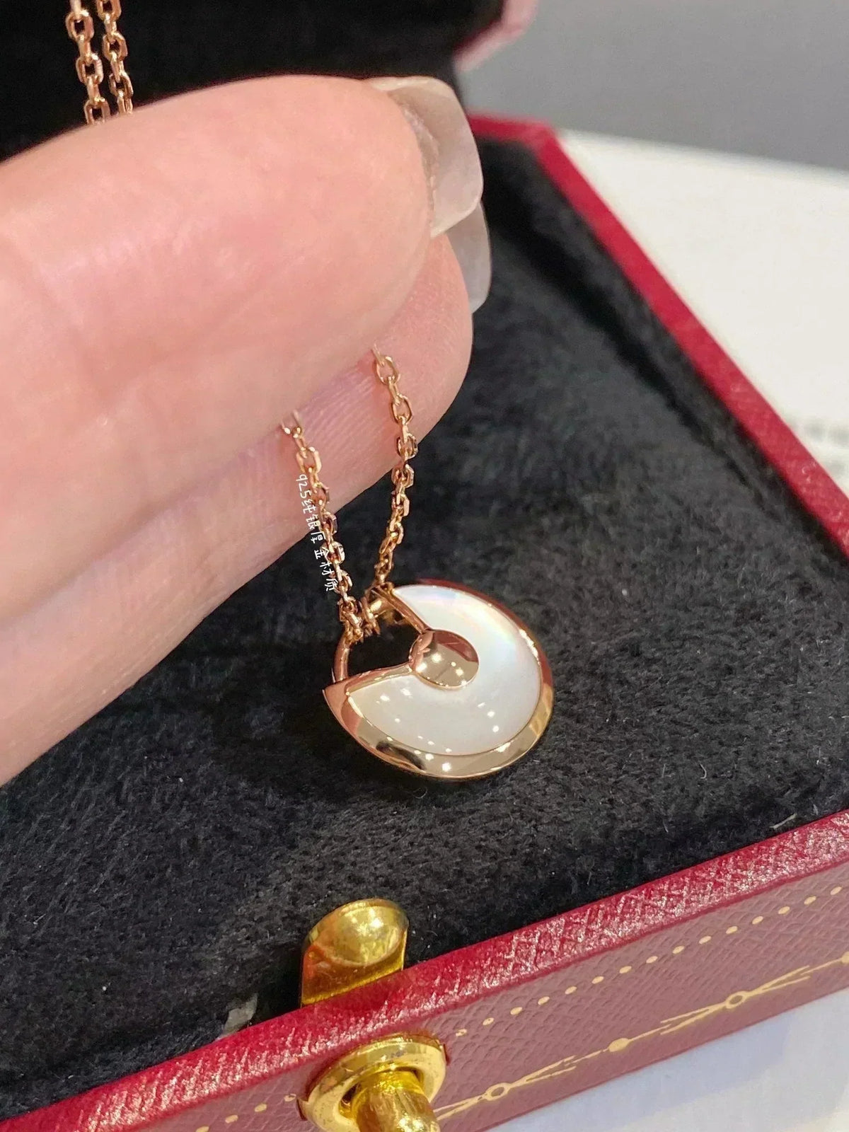 [Super CiCi ]AMULETTE ROSE GOLD MOP NECKLACE