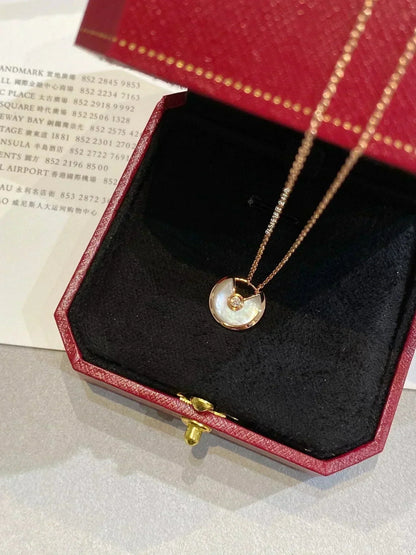 [Super CiCi ]AMULETTE ROSE GOLD MOP NECKLACE