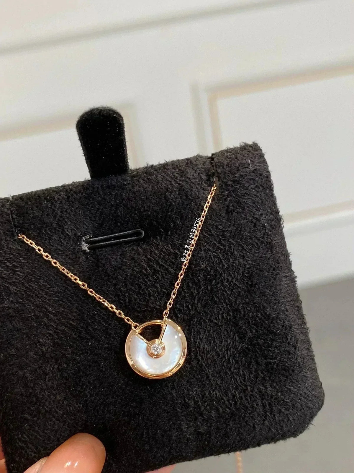 [Super CiCi ]AMULETTE ROSE GOLD MOP NECKLACE