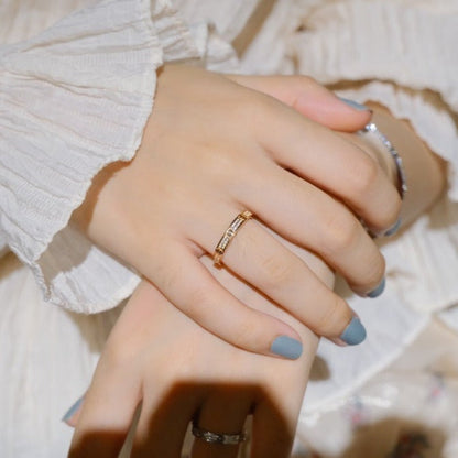 [Super CiCi ]LOVE RING 2.65MM DIAMOND