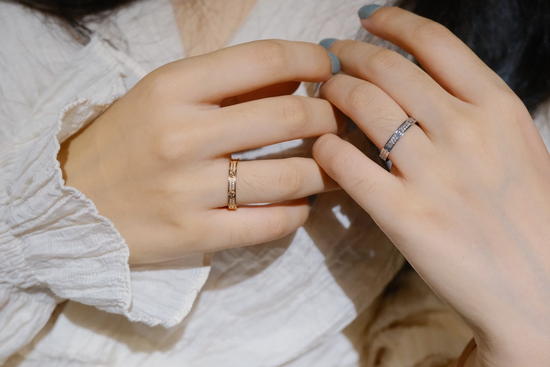 [Super CiCi ]LOVE RING 2.65MM DIAMOND