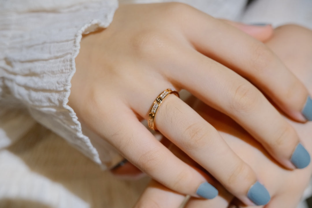 [Super CiCi ]LOVE RING 2.65MM DIAMOND