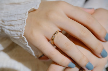 [Super CiCi ]LOVE RING 2.65MM DIAMOND