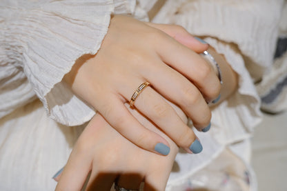 [Super CiCi ]LOVE RING 2.65MM DIAMOND