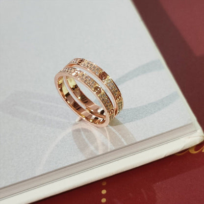 [Super CiCi ]LOVE RING 2.65MM DIAMOND