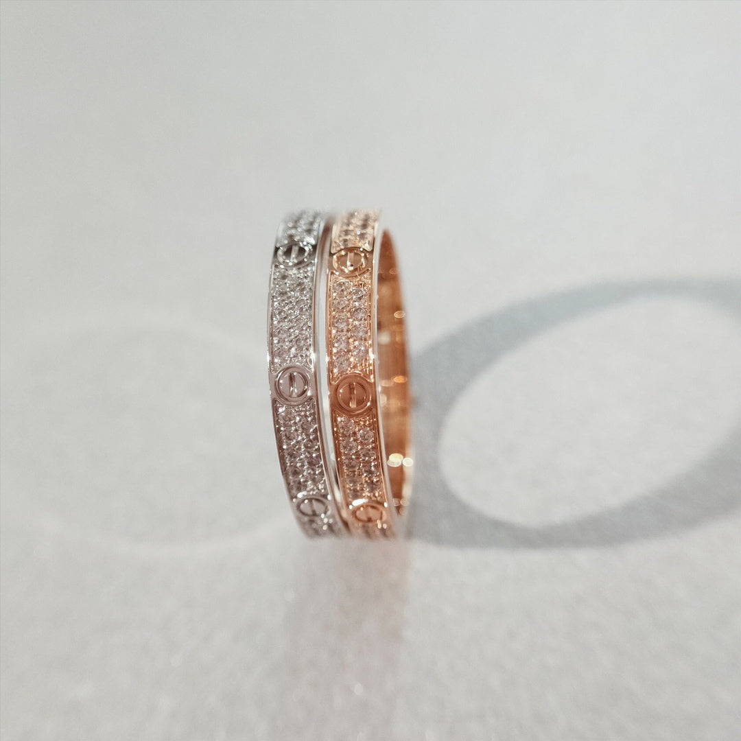 [Super CiCi ]LOVE RING 2.65MM DIAMOND
