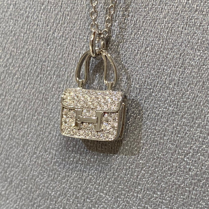 [Super CiCi ]CONSTANCE PEDANT DIAMOND NECKLACE