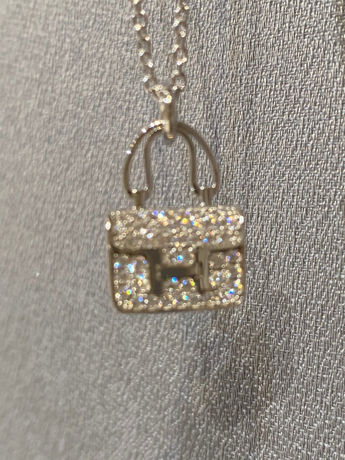 [Super CiCi ]CONSTANCE PEDANT DIAMOND NECKLACE