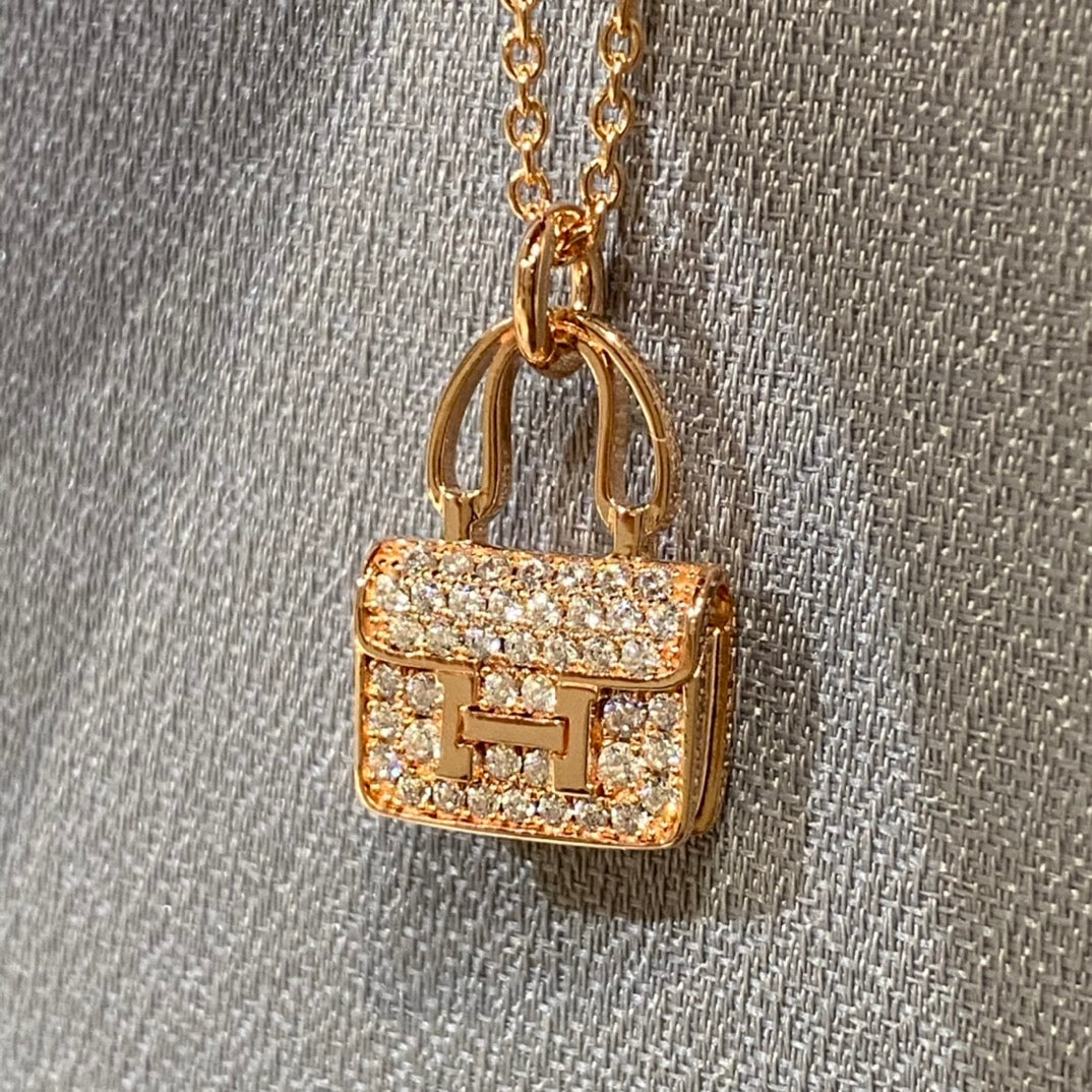 [Super CiCi ]CONSTANCE PEDANT DIAMOND NECKLACE