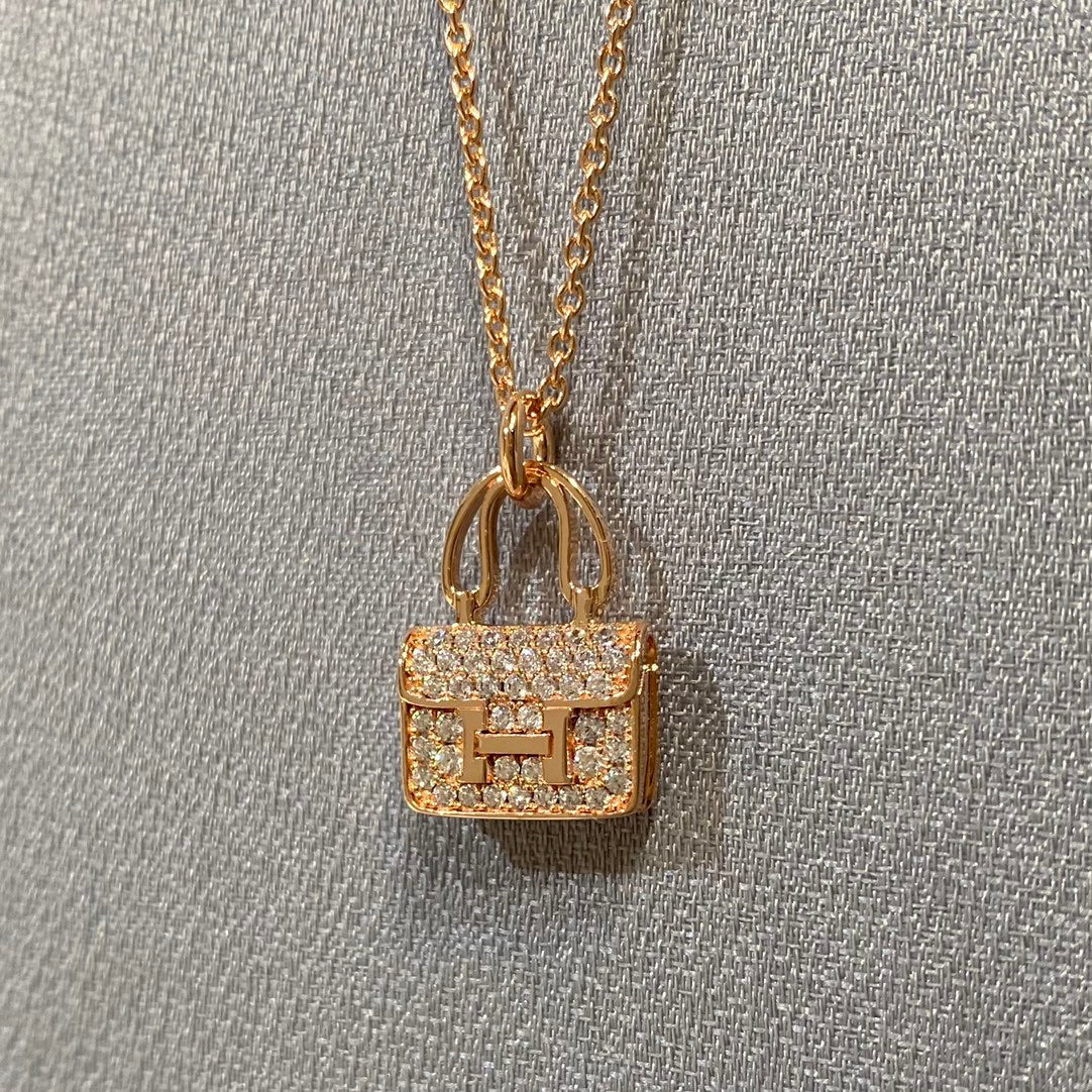 [Super CiCi ]CONSTANCE PEDANT DIAMOND NECKLACE