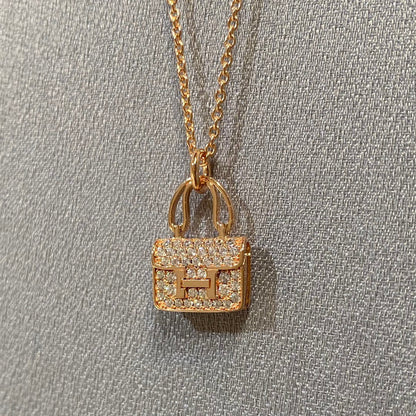 [Super CiCi ]CONSTANCE PEDANT DIAMOND NECKLACE