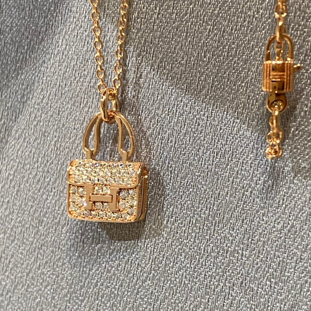 [Super CiCi ]CONSTANCE PEDANT DIAMOND NECKLACE