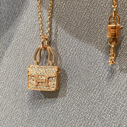[Super CiCi ]CONSTANCE PEDANT DIAMOND NECKLACE