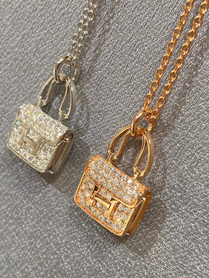 [Super CiCi ]CONSTANCE PEDANT DIAMOND NECKLACE