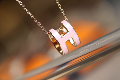 [Super CiCi ]POP H PEDANT PINK GOLD