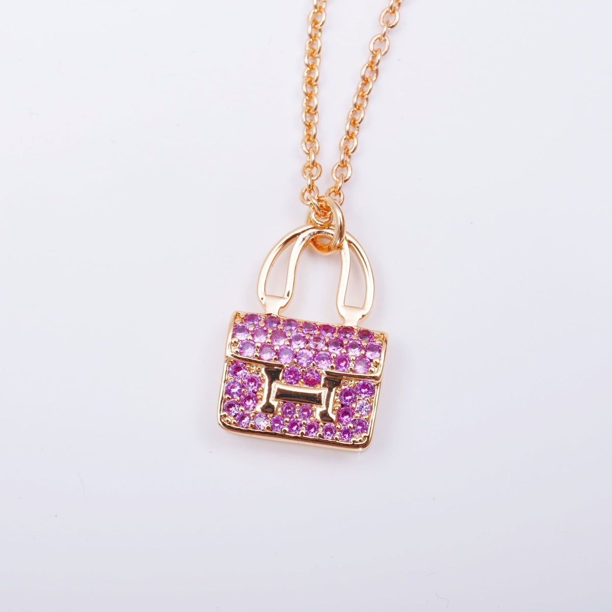 [Super CiCi ]CONSTANCE PEDANT PURPLE DIAMOND NECKLACE