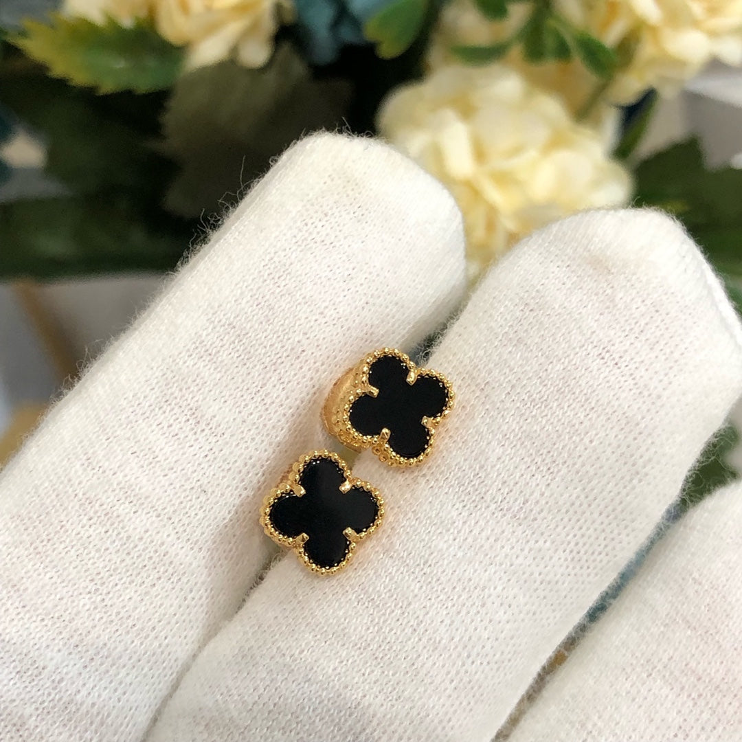 [Super CiCi ]CLOVER MINI GOLD EARRINGS