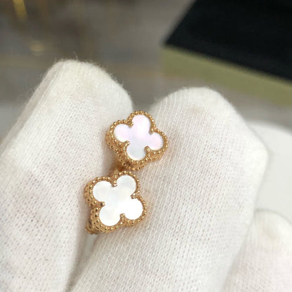[Super CiCi ]CLOVER MINI GOLD EARRINGS