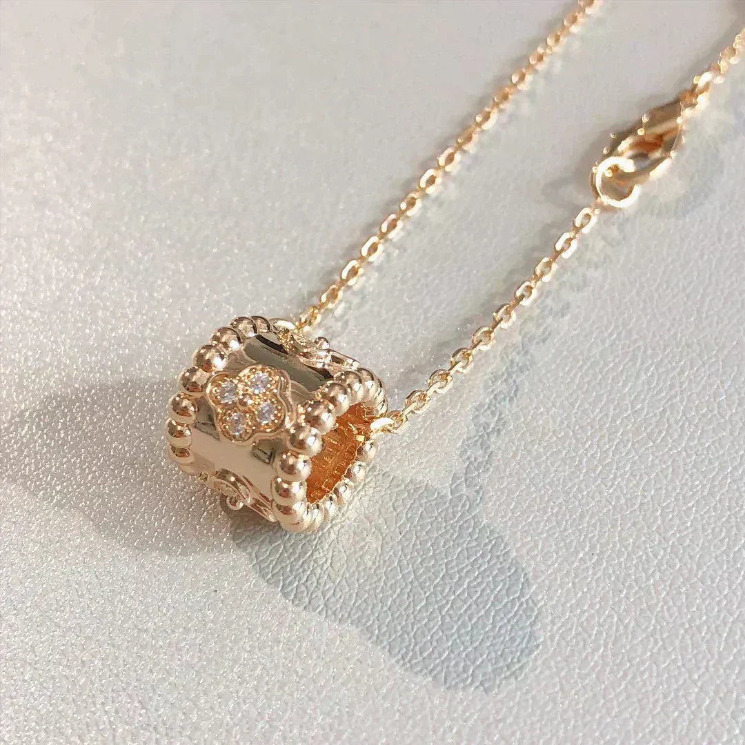 [Super CiCi ]PERLEE PEDANT NECKLACE GOLD / ROSE GOLD