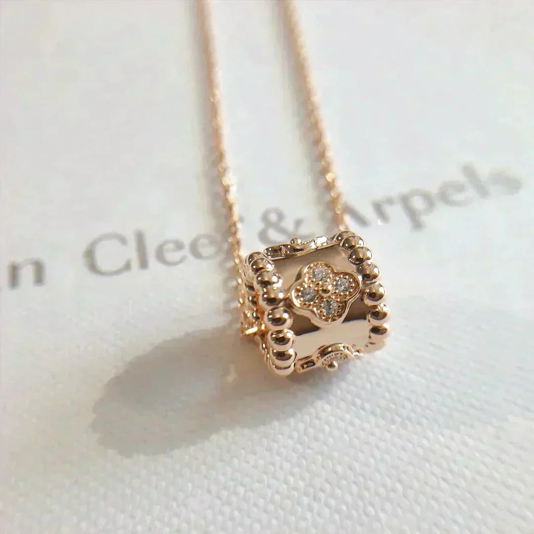 [Super CiCi ]PERLEE PEDANT NECKLACE GOLD / ROSE GOLD