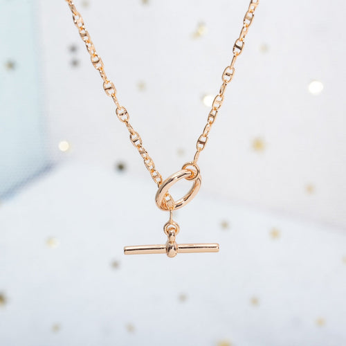 [Super CiCi ]ECHAPPEE NECKLACE PINK GOLD