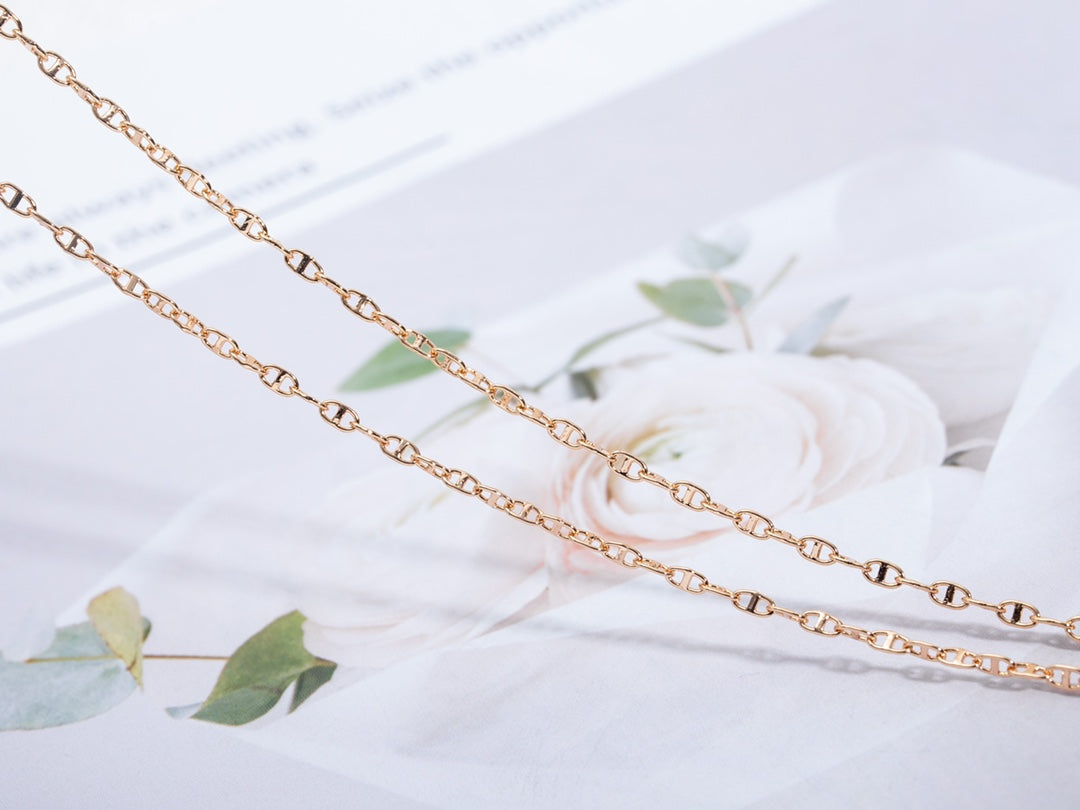 [Super CiCi ]ECHAPPEE NECKLACE PINK GOLD
