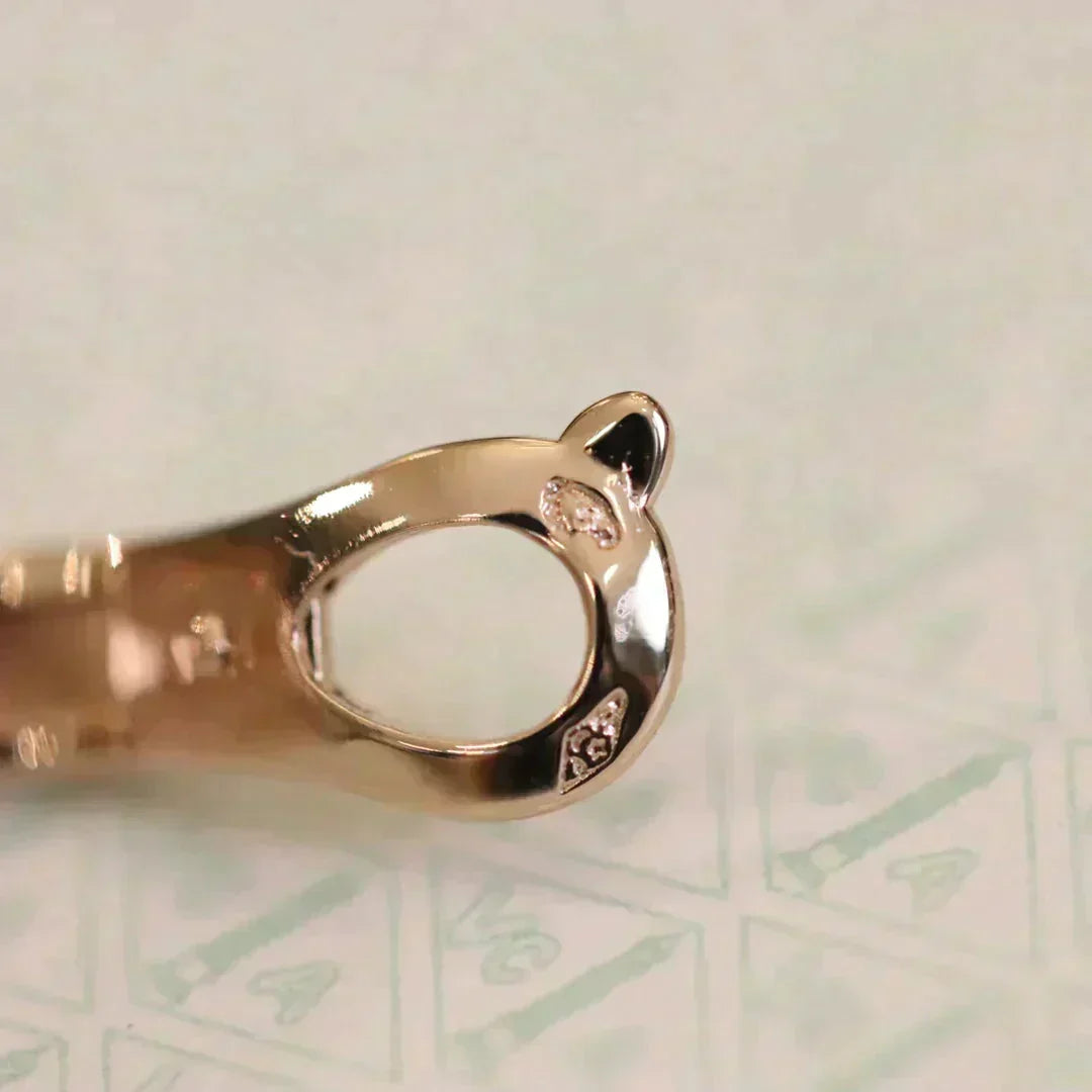 [Super CiCi ]CLOVER MEDIUM 1 MOTIFS FUll DIAMOND EARRINGS