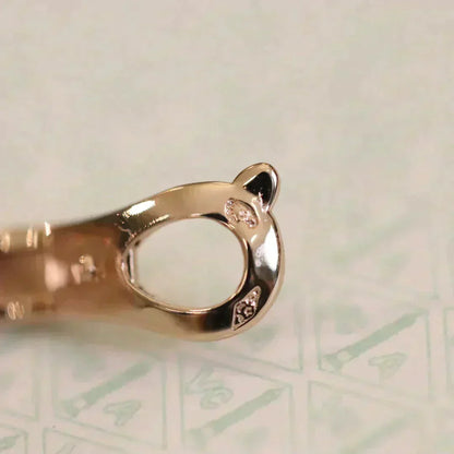 [Super CiCi ]CLOVER MEDIUM 1 MOTIFS FUll DIAMOND EARRINGS