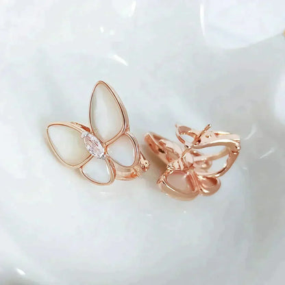 [Super CiCi ]BUTTERFLY MOP DIAMOND EARRINGS