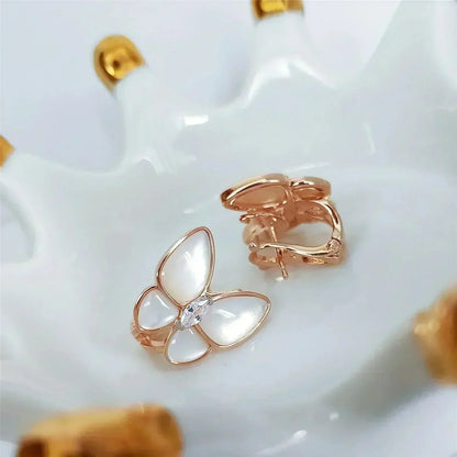 [Super CiCi ]BUTTERFLY MOP DIAMOND EARRINGS
