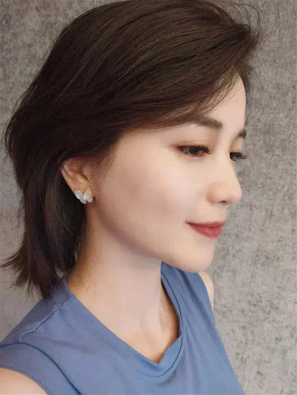 [Super CiCi ]BUTTERFLY MOP DIAMOND EARRINGS